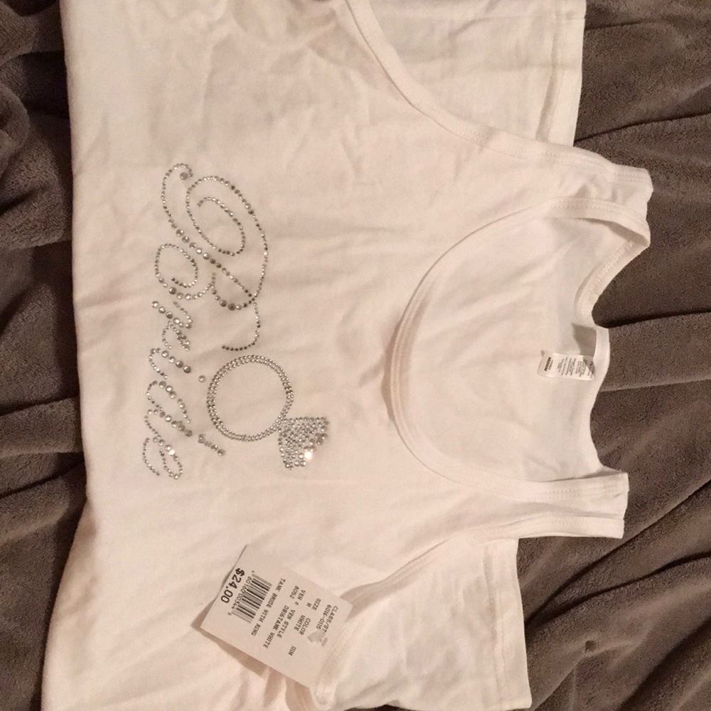 NWT. Rhinestone Bride tank top. 👰🏻 - Picture 3 of 6